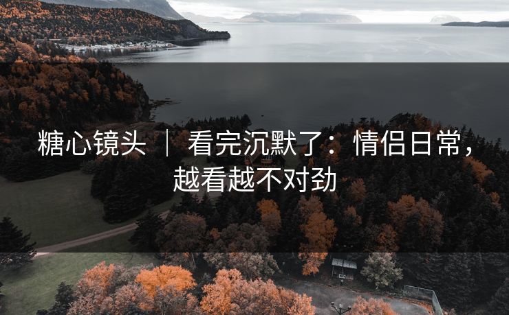 糖心镜头 ｜ 看完沉默了：情侣日常，越看越不对劲